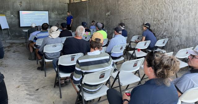 image of workshop inside woolshed