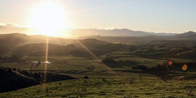 Image of the view overlooking the Birchwood farm