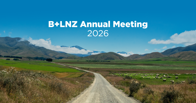 image of annual meeting banner featuring a road running through a NZ farm