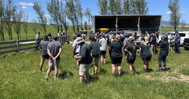 image of famers outside at field day