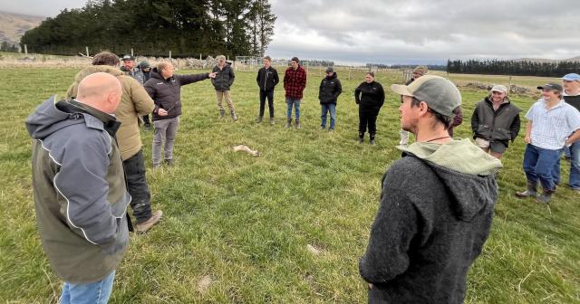 image of farmers at field day in paddock
