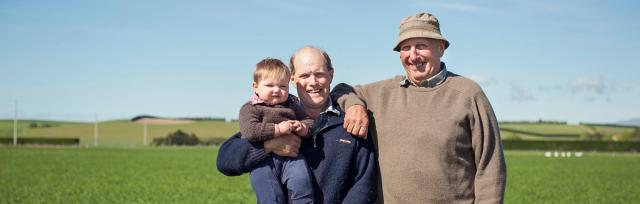 image of farming family