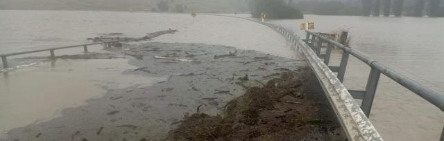 flooded road flooded road
