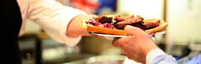red meat being served red meat being served