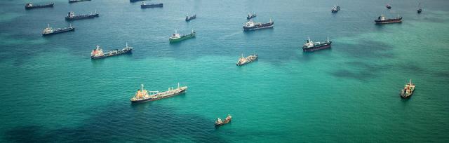 image of cargo ships on sea